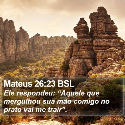 Mateus 26:23 BSL Bible Verse Image