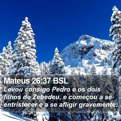 Mateus 26:37 BSL Bible Verse Image