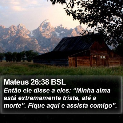 Mateus 26:38 BSL Bible Verse Image