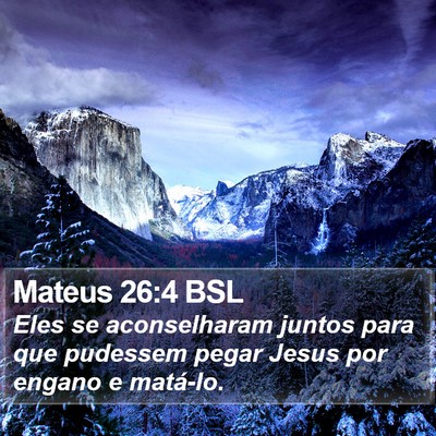Mateus 26:4 BSL Bible Verse Image
