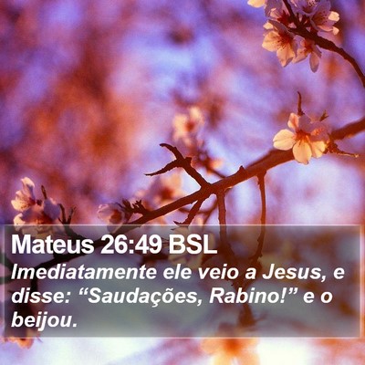 Mateus 26:49 BSL Bible Verse Image