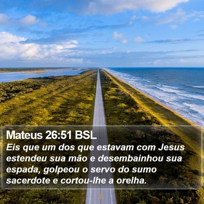 Mateus 26:51 BSL Bible Verse Image