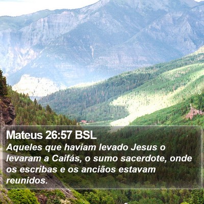Mateus 26:57 BSL Bible Verse Image
