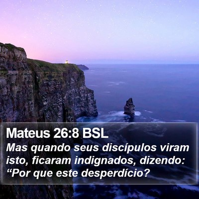 Mateus 26:8 BSL Bible Verse Image