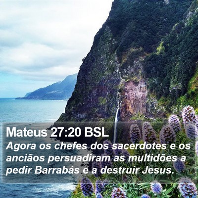 Mateus 27:20 BSL Bible Verse Image