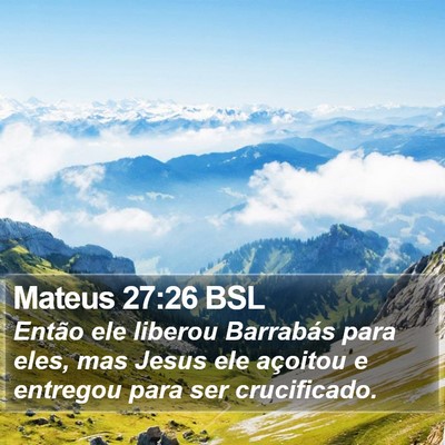 Mateus 27:26 BSL Bible Verse Image