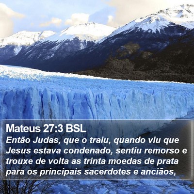 Mateus 27:3 BSL Bible Verse Image