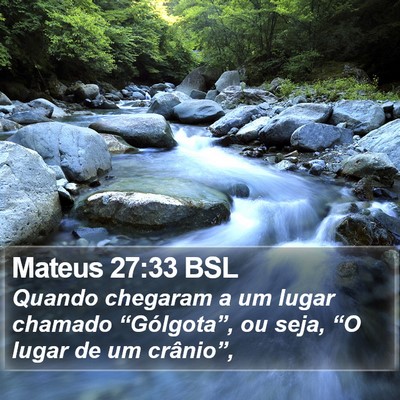 Mateus 27:33 BSL Bible Verse Image