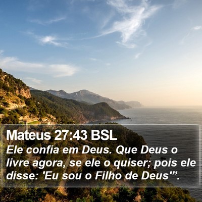 Mateus 27:43 BSL Bible Verse Image
