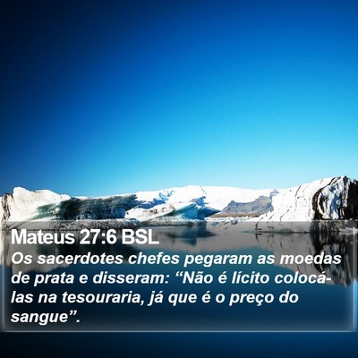 Mateus 27:6 BSL Bible Verse Image