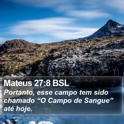 Mateus 27:8 BSL Bible Verse Image