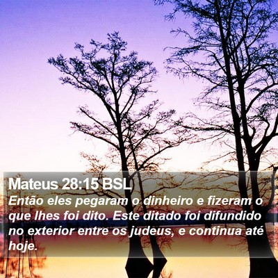 Mateus 28:15 BSL Bible Verse Image
