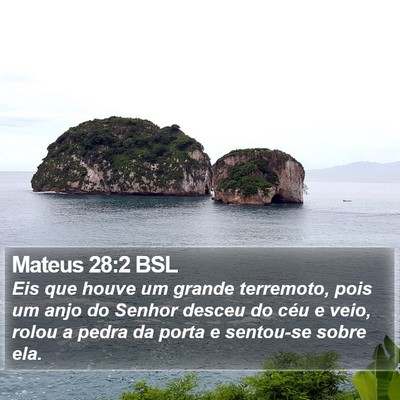 Mateus 28:2 BSL Bible Verse Image