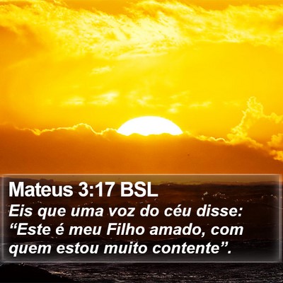 Mateus 3:17 BSL Bible Verse Image