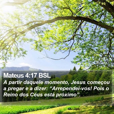 Mateus 4:17 BSL Bible Verse Image