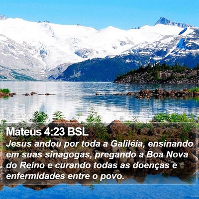 Mateus 4:23 BSL Bible Verse Image