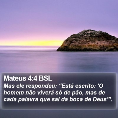 Mateus 4:4 BSL Bible Verse Image
