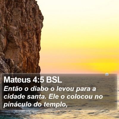 Mateus 4:5 BSL Bible Verse Image