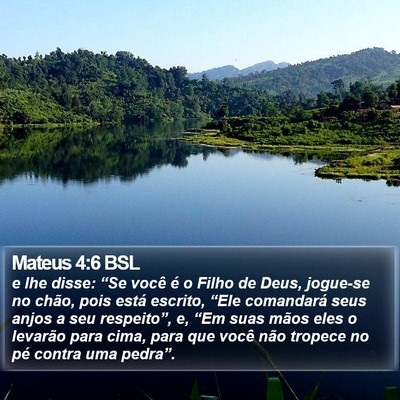 Mateus 4:6 BSL Bible Verse Image