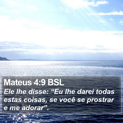 Mateus 4:9 BSL Bible Verse Image