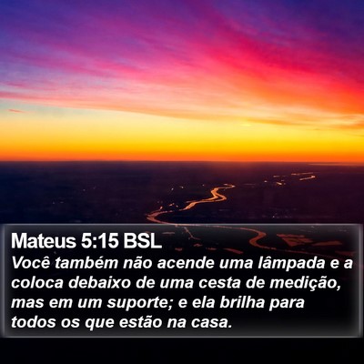 Mateus 5:15 BSL Bible Verse Image