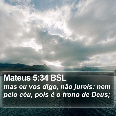 Mateus 5:34 BSL Bible Verse Image