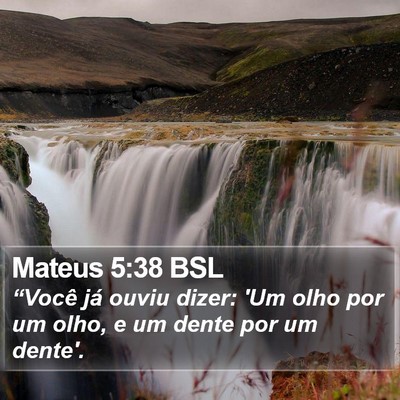 Mateus 5:38 BSL Bible Verse Image