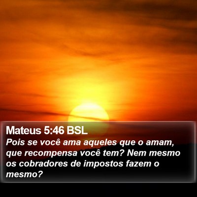 Mateus 5:46 BSL Bible Verse Image