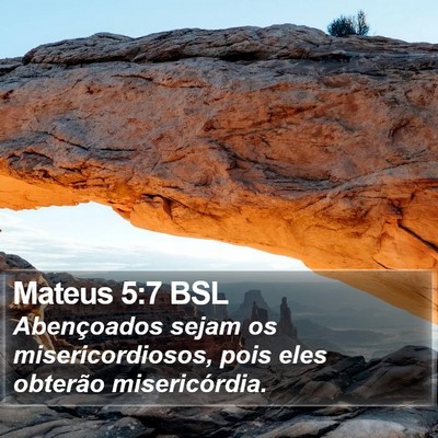 Mateus 5:7 BSL Bible Verse Image