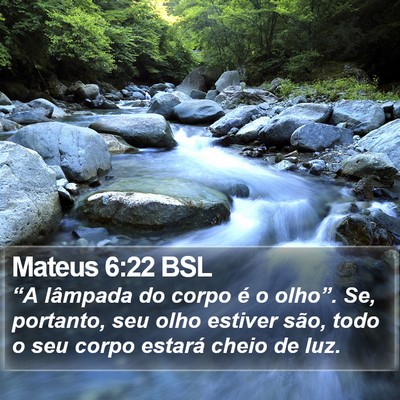 Mateus 6:22 BSL Bible Verse Image