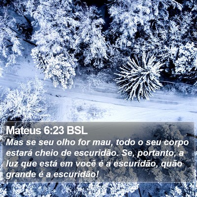 Mateus 6:23 BSL Bible Verse Image