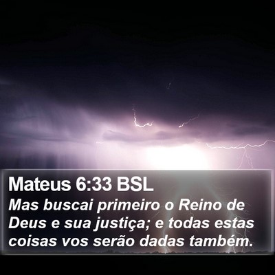 Mateus 6:33 BSL Bible Verse Image