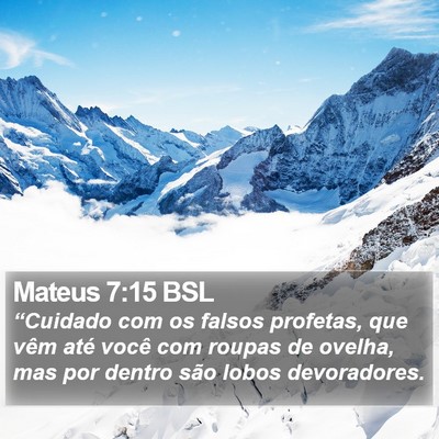 Mateus 7:15 BSL Bible Verse Image