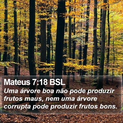 Mateus 7:18 BSL Bible Verse Image