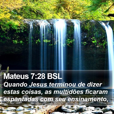 Mateus 7:28 BSL Bible Verse Image