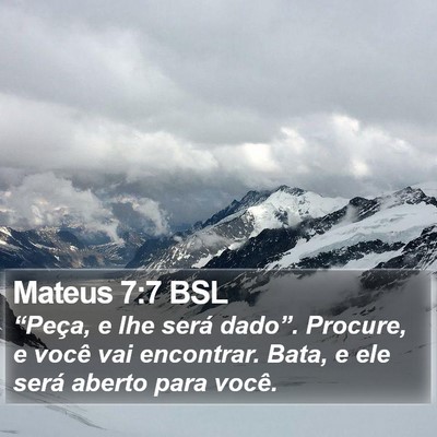 Mateus 7:7 BSL Bible Verse Image