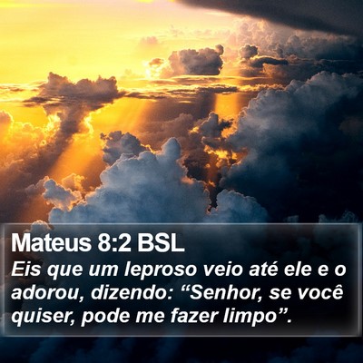 Mateus 8:2 BSL Bible Verse Image