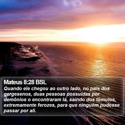 Mateus 8:28 BSL Bible Verse Image