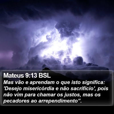 Mateus 9:13 BSL Bible Verse Image