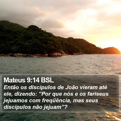 Mateus 9:14 BSL Bible Verse Image