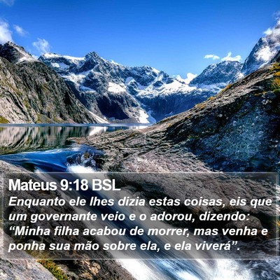 Mateus 9:18 BSL Bible Verse Image
