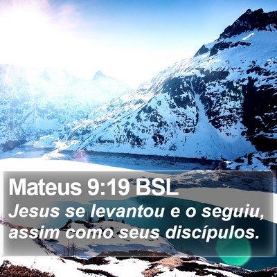 Mateus 9:19 BSL Bible Verse Image