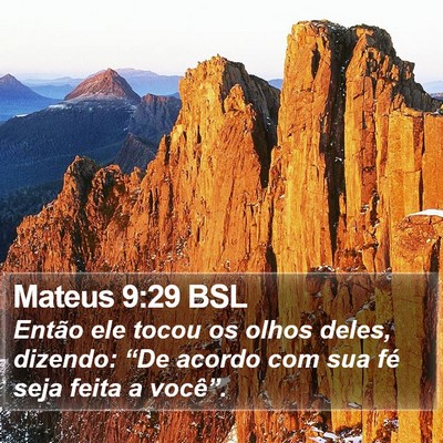 Mateus 9:29 BSL Bible Verse Image