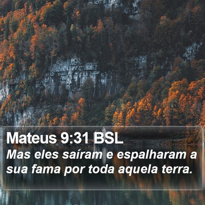 Mateus 9:31 BSL Bible Verse Image