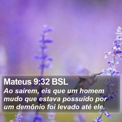 Mateus 9:32 BSL Bible Verse Image
