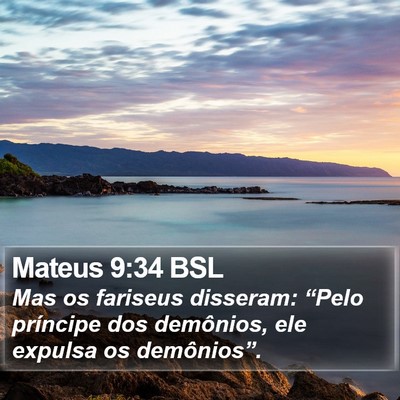 Mateus 9:34 BSL Bible Verse Image