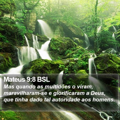 Mateus 9:8 BSL Bible Verse Image