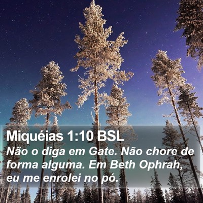 Miquéias 1:10 BSL Bible Verse Image