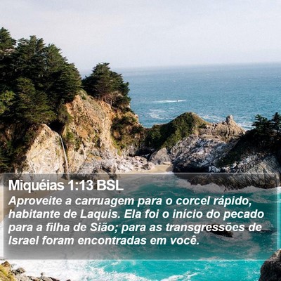 Miquéias 1:13 BSL Bible Verse Image