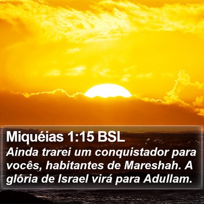 Miquéias 1:15 BSL Bible Verse Image